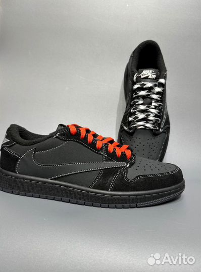 Кроссовки Travis Scott X Air Jordan 1 Low Black Ph