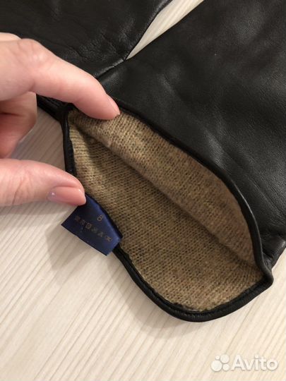 Длинные кожаные перчатки Nice ton