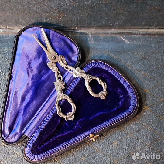 Ножницы серебряные,виноградные. Антикварные