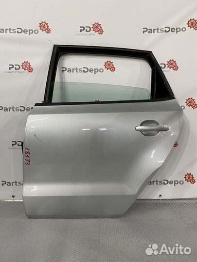 Дверь задняя левая VW Polo хэтчбек 5 (2009-2015)