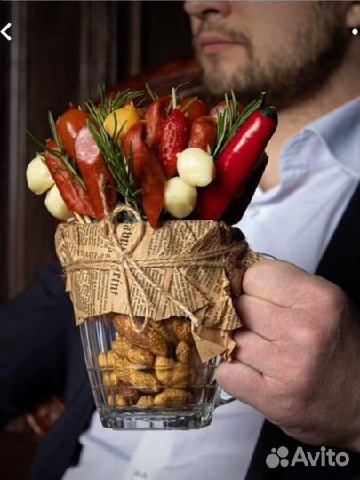 Мужские букеты съедобные