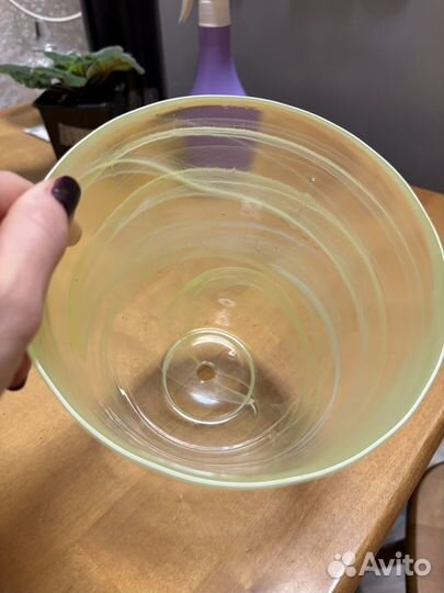 Цеточный горшок(стекло)