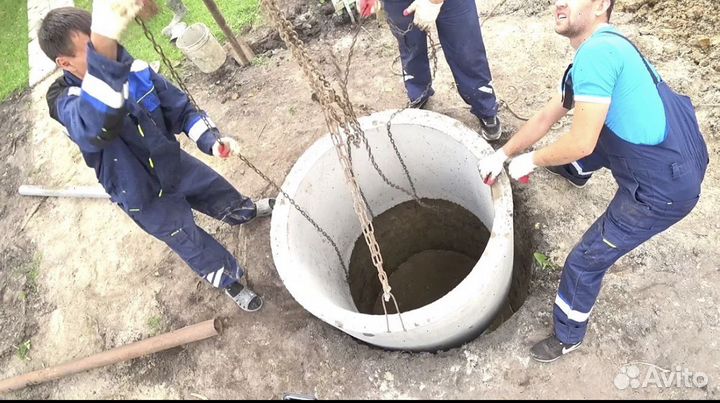 Септик из бетонных колец. Канализация под ключ