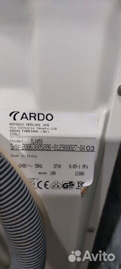 Стиральная машина ardo TL 105 S На запчасти