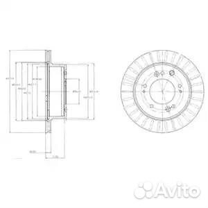 Диск тормозной KIA sorento 02- задний вент. D 315м