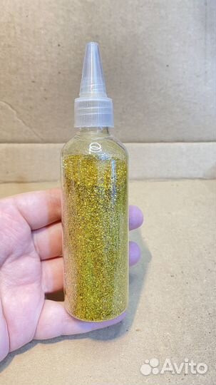 Блестки глиттер золото