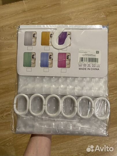 Штора для ванной новая