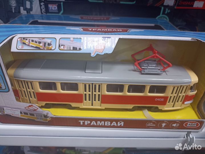 Музыкальный трамвай, развивающие игрушки