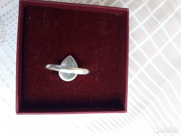 Кольцо серебро натуральный перламутр