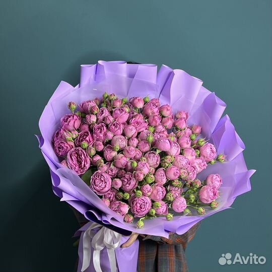 Кустовые розы 25 51 101 роза