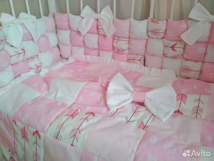 Бортики в детскую кроватку новые