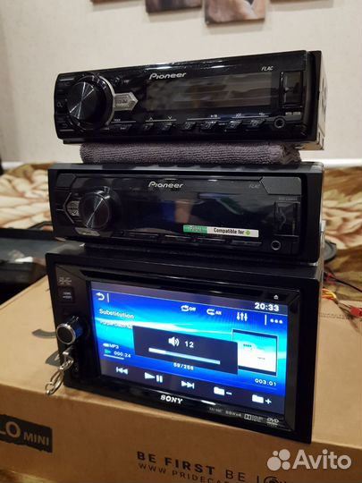 Оригинальные магнитолы Sony и Pioneer