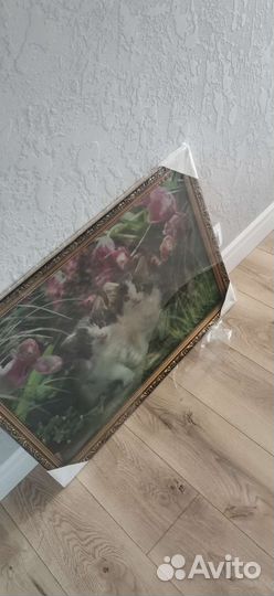 Картина голографическая с котятами