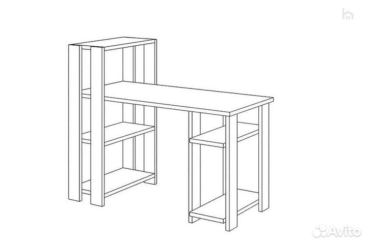 Стол компьютерный Slim стн-110/120 шк-Ч