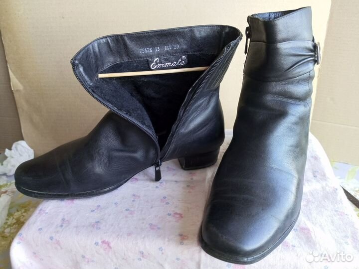 Сапоги женские натуральная кожа 39