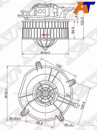 Мотор отопителя салона mercedes CLS-class C219 04