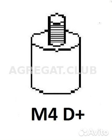 Генератор cо шкивом 8 ручьев Motorherz ALB8333WA