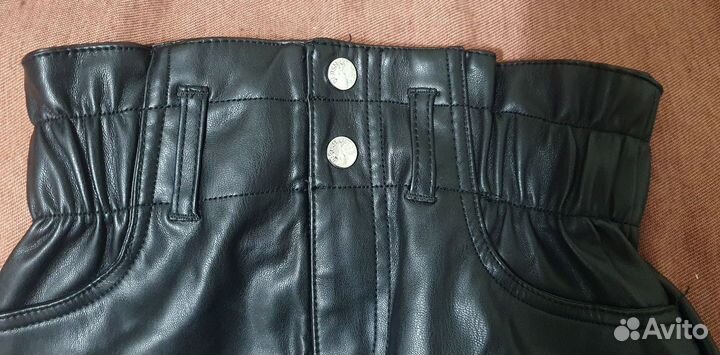 Юбка экокожа bershka