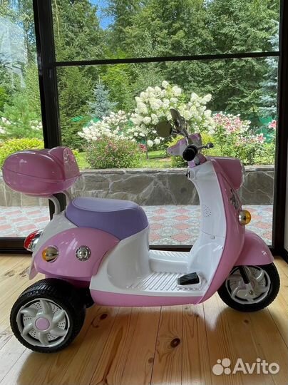 Детский мотоцикл на аккумуляторе бу для девочки