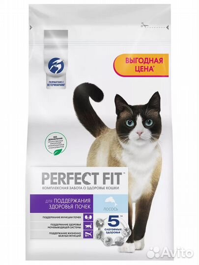 Perfect Fit для кошек Здоровье почек лосось 2.5кг