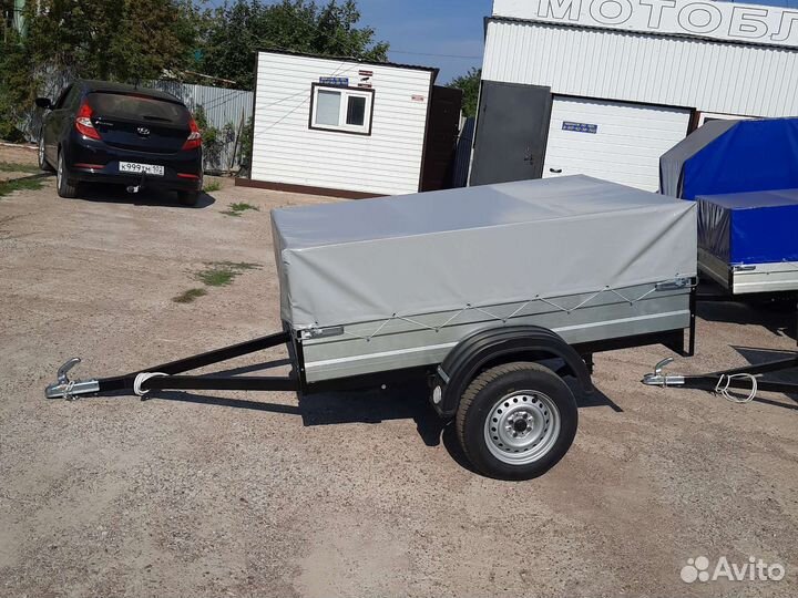 Прицеп Дюртюлинский разм. 190 см. с тентом
