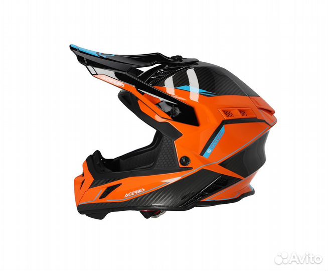 Кроссовый шлем Acerbis Steel Carbon 22-06, Orange