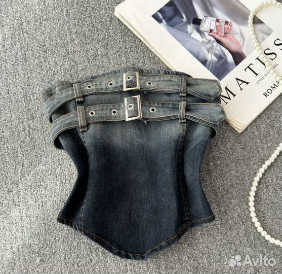 Джинсовый топ