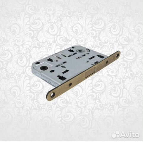 Замок защелка для межкомнатной двери бронза