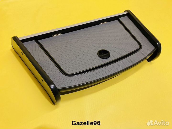 Столик на панель Газель Некст серый с крышкой