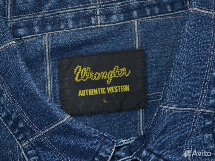 Джинсовая рубашка Wrangler оригинал винтаж