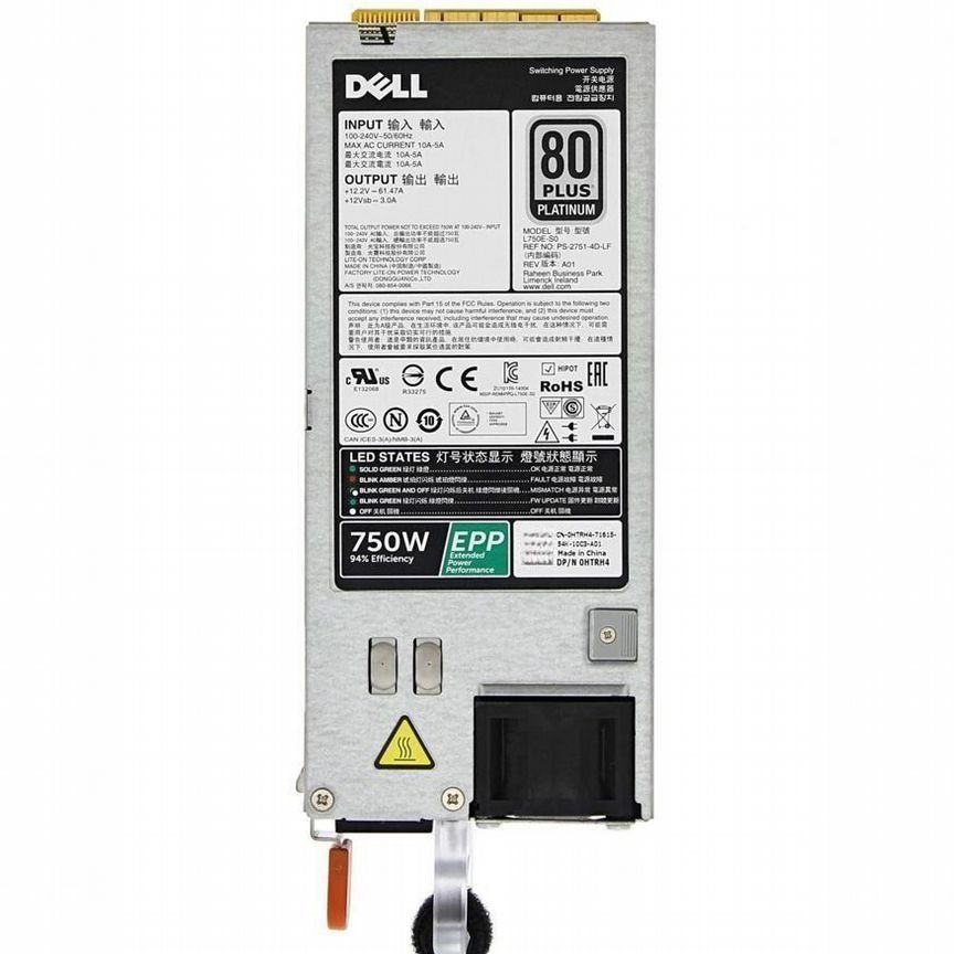 [L750E-S0] Блок Питания Dell 750wt 0htrh4 L750e-S0