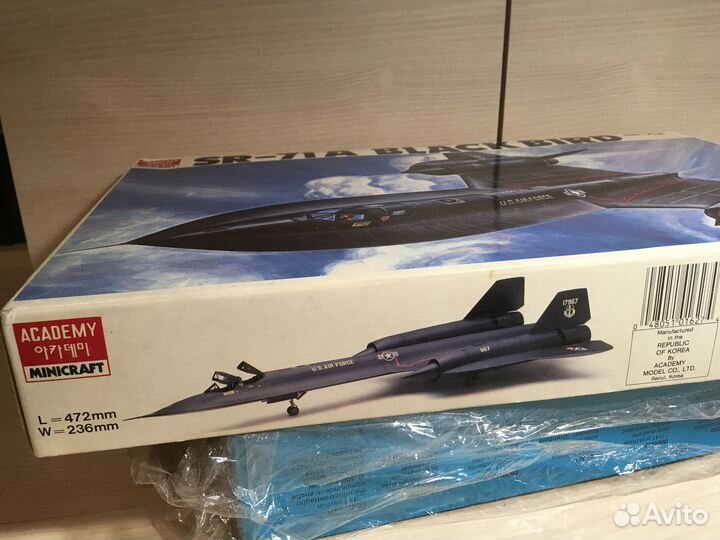 Модель самолета Lockheed SR-71 A Blackbird. 1:72
