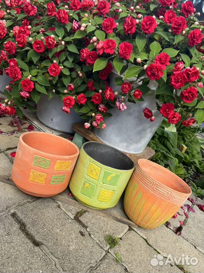 Горшок цветочный керамический