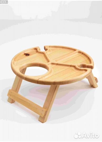 Стол винный для 2 бокалов деревянный