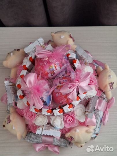 Сладкий торт из киндеров