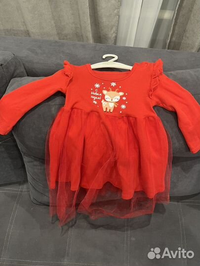 Детское новогоднее платье