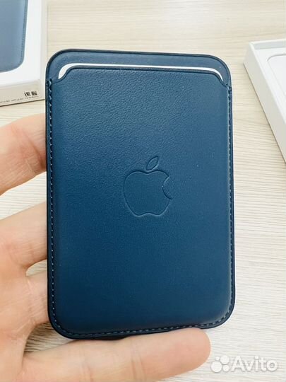 Кардхолдер кошелек apple leather wallet magsafe