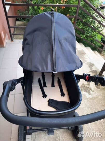 Коляска 2 в 1 эко кожа