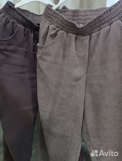 Вельветовые брюки джоггеры