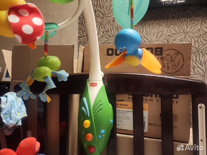 Детская кровать до 3-4 лет с матрасом