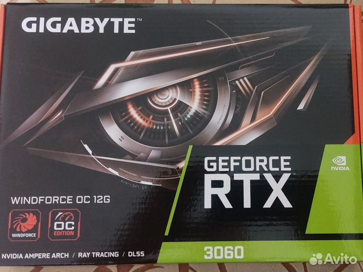 Видеокарта gigabyte geforce rtx 3060 12 гб