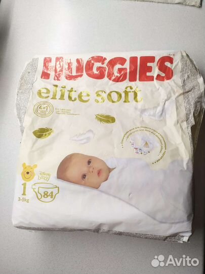 Подгузники Huggies elite soft 1