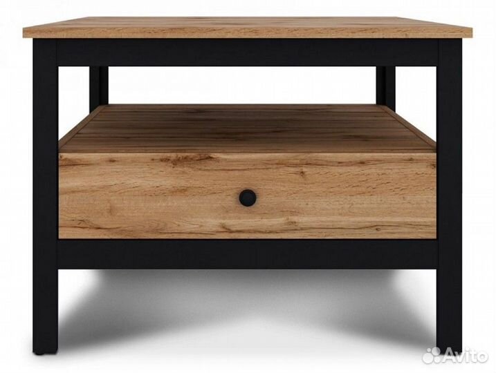 Тумба прикроватная в стиле лофт со смолой