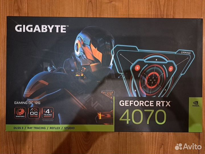 Коробка от видеокарты GeForce 4070