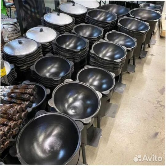 Казан чугунный 16л Узбекский