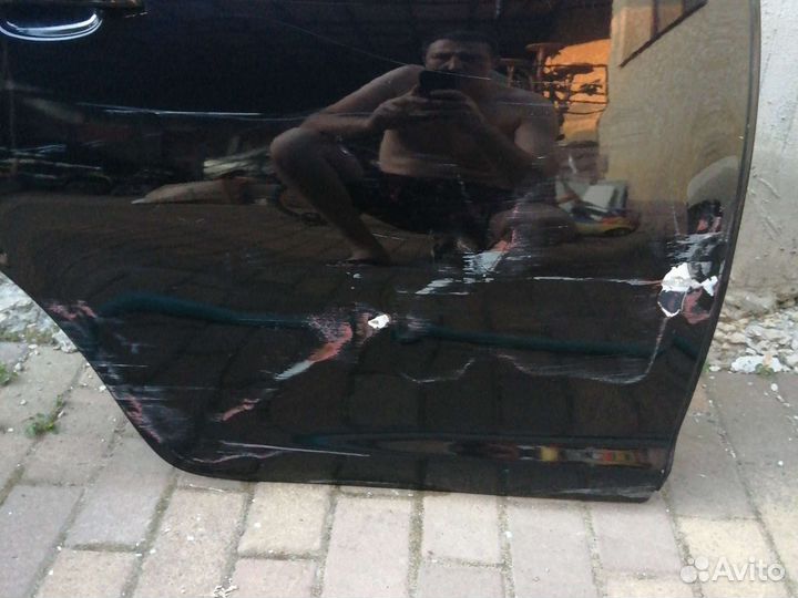 Двери Opel corsa d задняя правая Черная