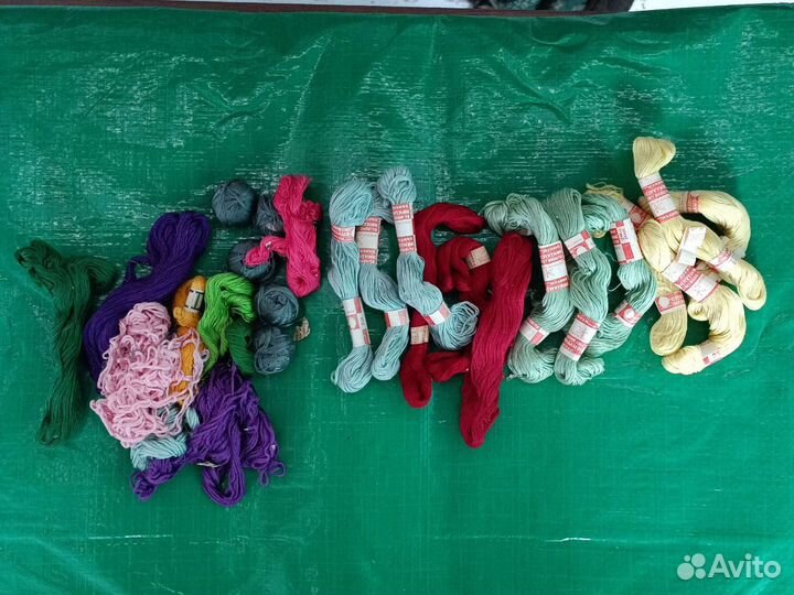 Пряжа шерсть хлопок СССР и Чехословакия