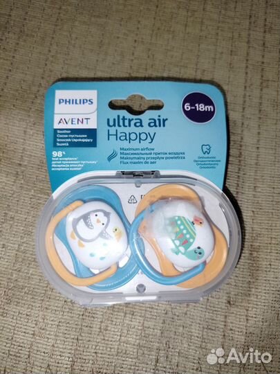 Новые Пустышки Avent 6-18
