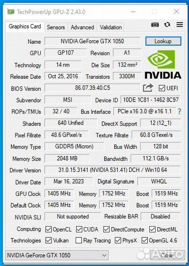 Игровой пк Xeon E5-2470 V2/16GB/GTX 1050