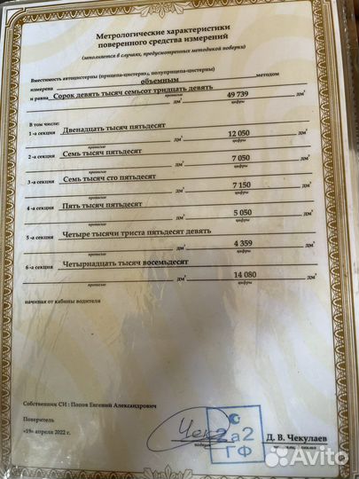 Полуприцеп бензовоз LAG 0-3-43 P, 1995